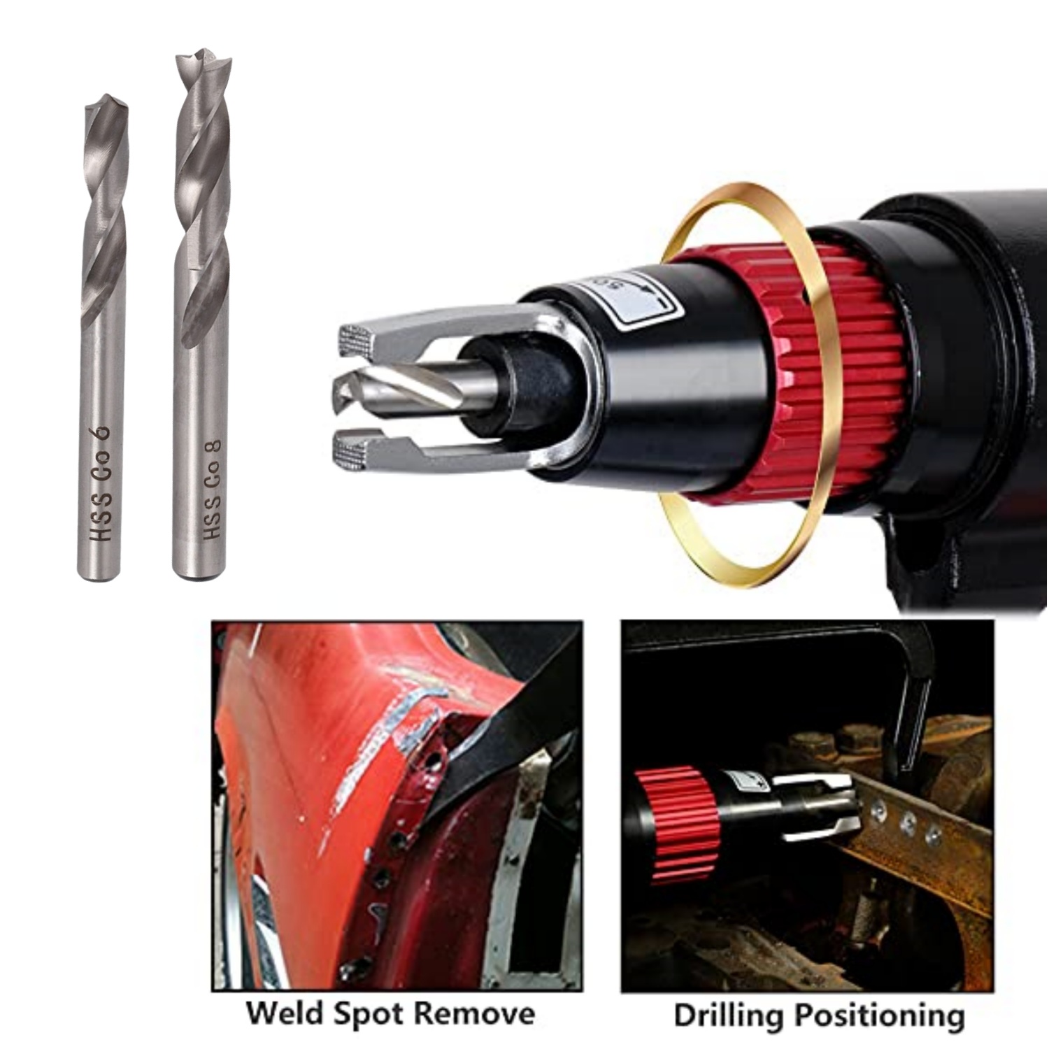 Tools For Welding Workshop - 1/2pcs 6/8mm HSS CO Spot Weld
