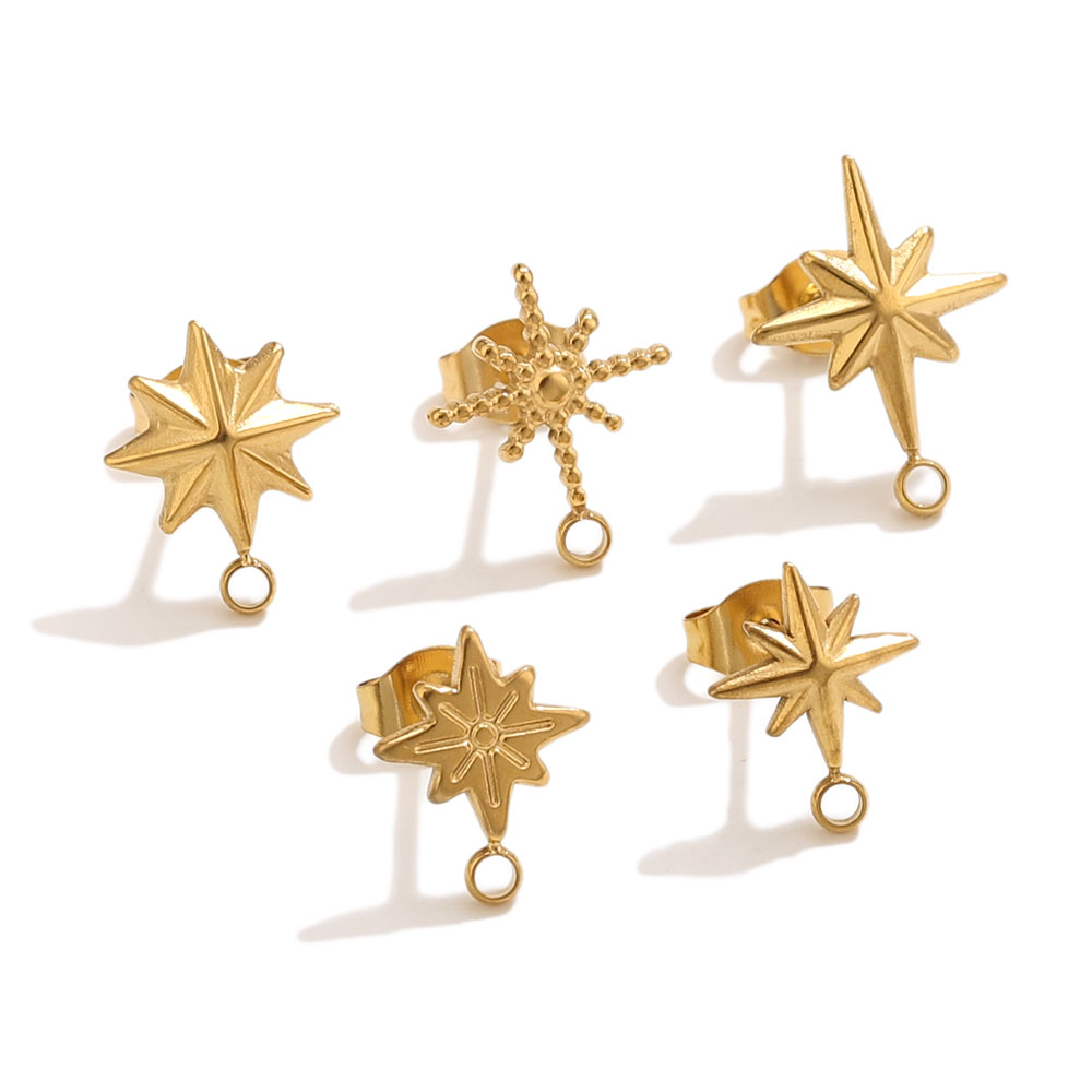 6pcs Stainless Steel Star Earr - Tools Jewelry Making recension och pris