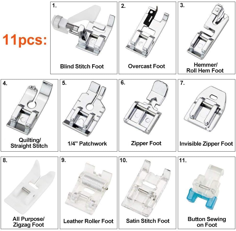 11Pcs Presser Feet Set - Walki - Workshop Tools Machine recension och pris