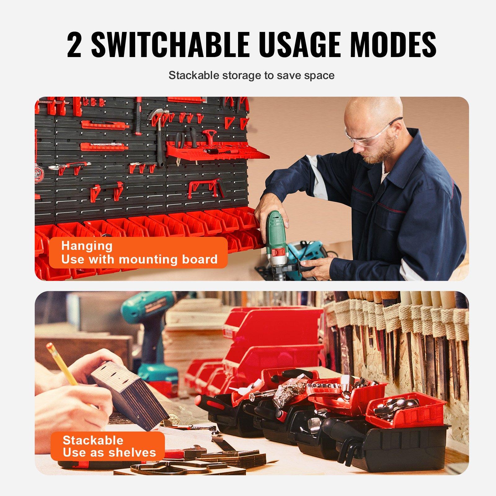 Wall Mounted 30-Bin Hardware O - Tools Box For Workshop recension och pris