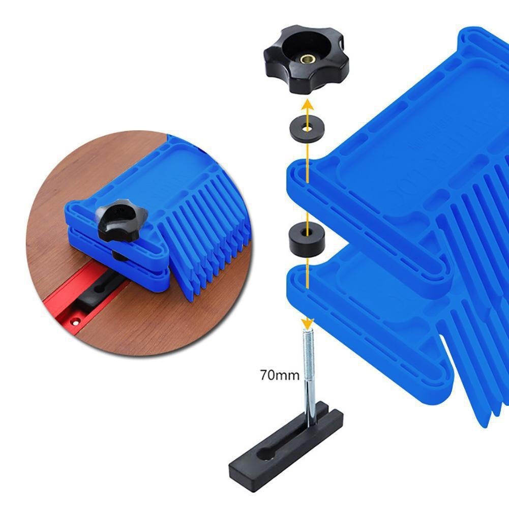 Blue ABS Plastic Feather Board - Workshop Tools Board recension och pris