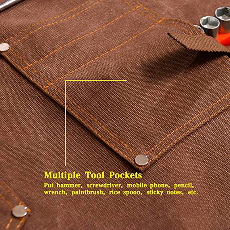 Heavy Duty Canvas Apron Custom - Workshop Tools Logo recension och pris