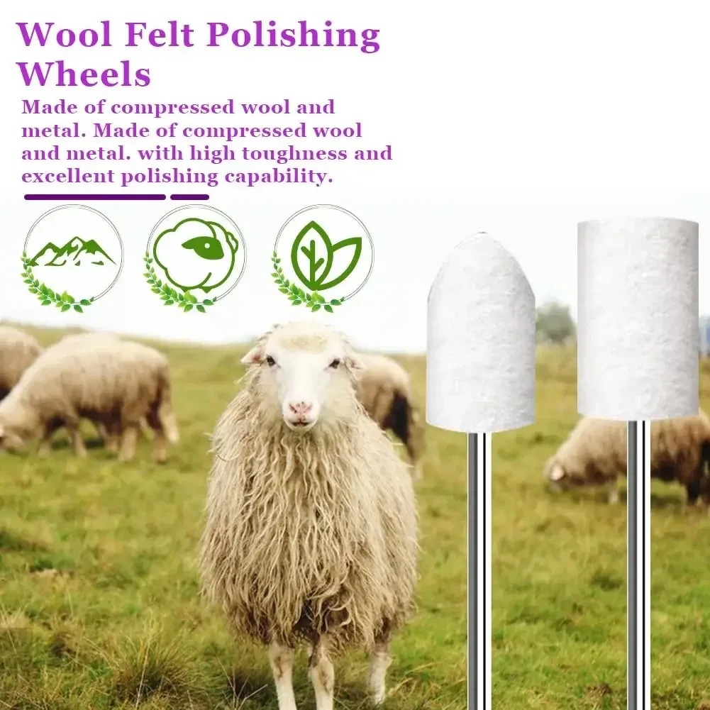 80PCS Wool Felt Buffing Wheel  - Tools Jewelry Making recension och pris